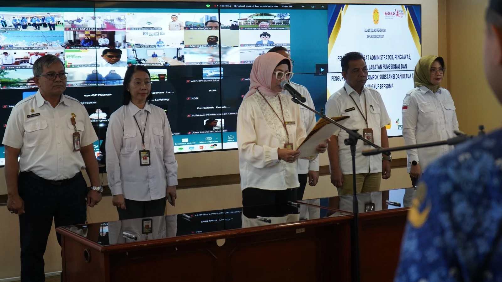 BPPSDMP Lantik dan Kukuhkan 36 Pejabat, Perkuat Penyegaran Organisasi