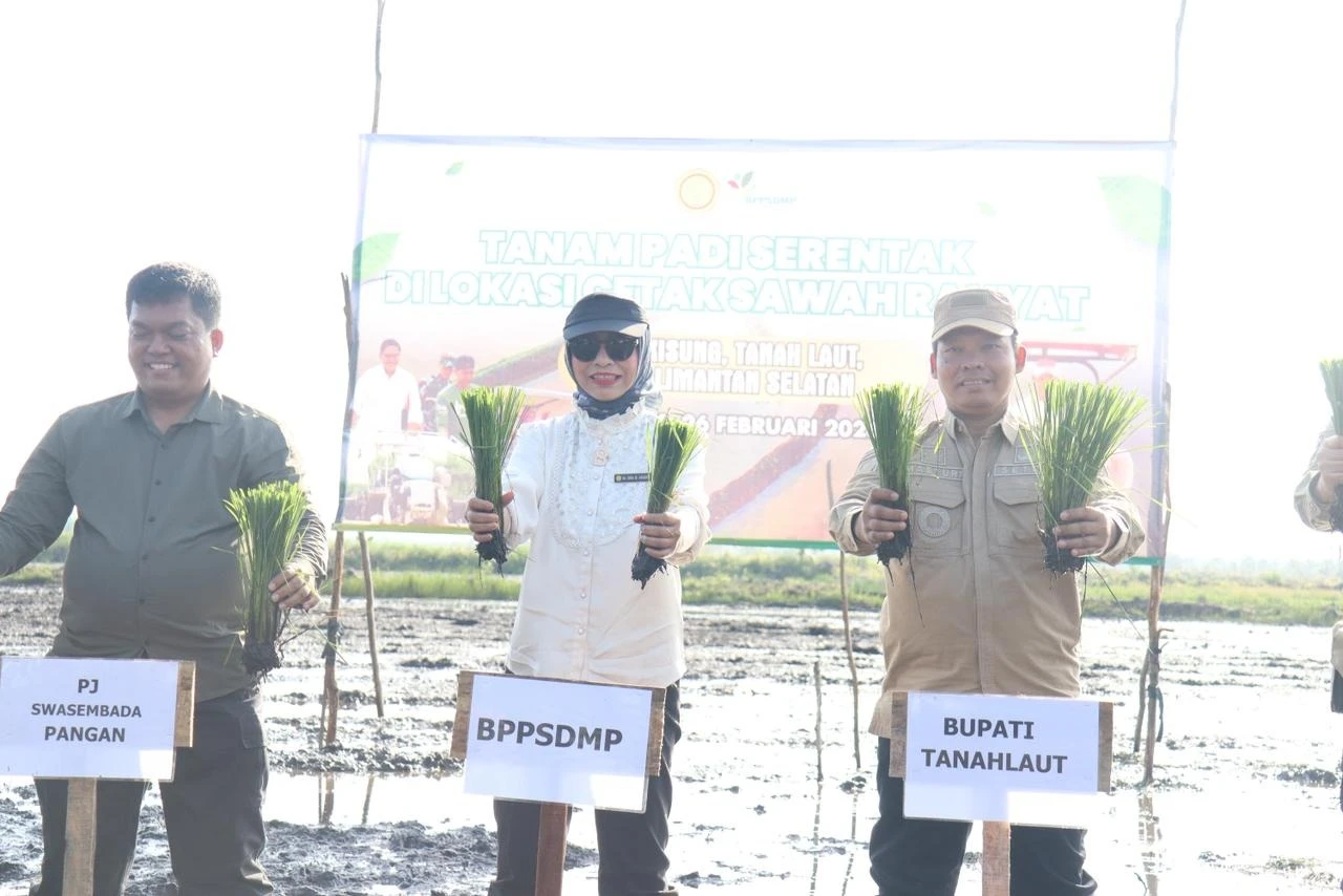 Optimalkan Cetak Sawah Rakyat, Kementan Tanam Serentak di 5 Provinsi